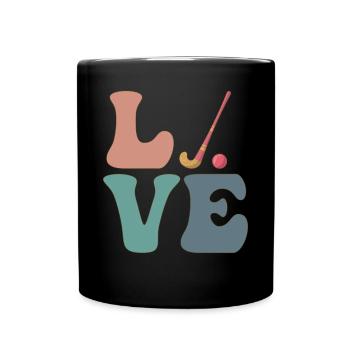 Joueur de hockey sur gazon de rue - Mug uni - noir - Devant