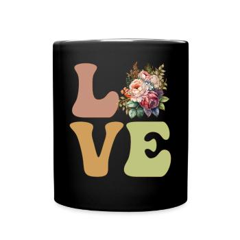 Florist, Flower, Flower Gardener - Full Colour Mug - black - Front