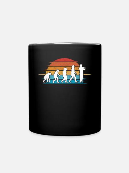 Querflöte Evolution Flöte Flötist - Tasse einfarbig - Schwarz