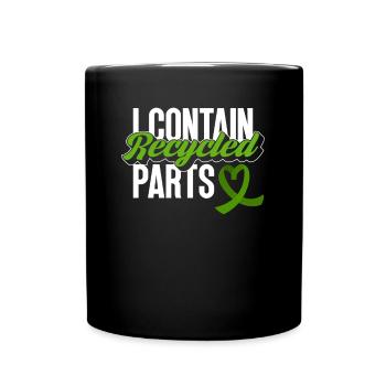Organ Donor Organ Transplant Organ Donation - Full Colour Mug - black - Front