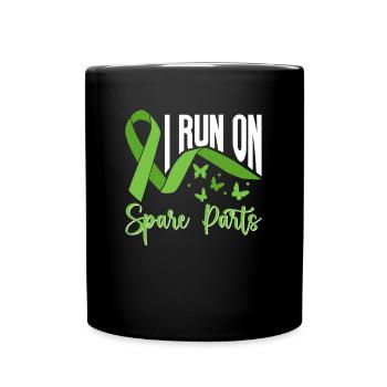 Organ Spender Organtransplantation Organspende - Tasse einfarbig - Schwarz - Vorne
