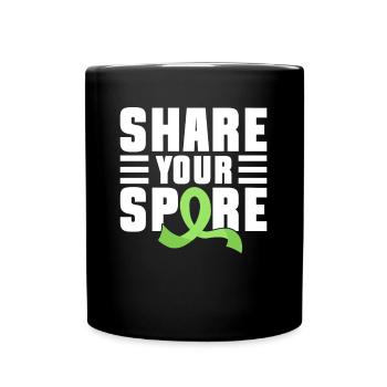 Organ Donor Organ Transplant Organ Donation - Full Colour Mug - black - Front