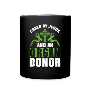 Don d’organes Greffe d’organes Don d’organes - Mug uni - noir - Devant