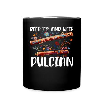 Dulcian Player Musical Instrument Musician - Full Colour Mug - black - Front