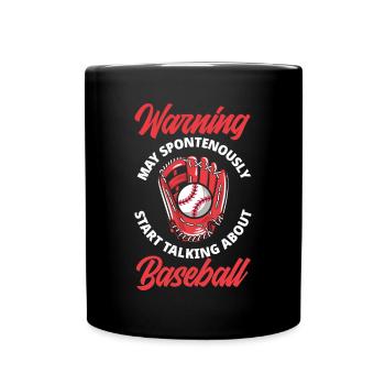 Funny Baseball - Full Colour Mug - black - Front