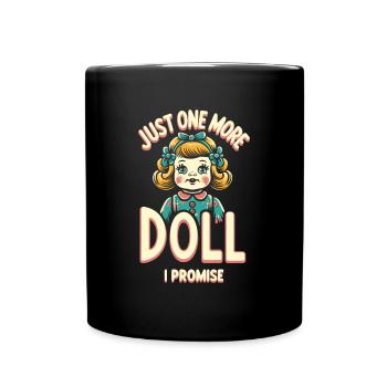 Doll Lovers Collectors of Antique Porcelain - Full Colour Mug - black - Front