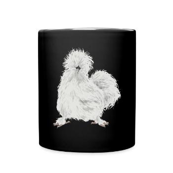Seidenhuhn Poulet soyeux - Mug uni - noir - Devant
