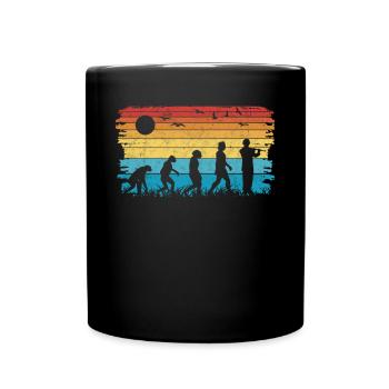 Flute Evolution Flute Flautist - Full Colour Mug - black - Front