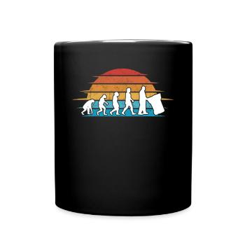 Garbage Man Evolution Garbage Truck - Full Colour Mug - black - Front
