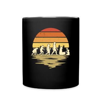 Kindergarten Teacher Evolution Kindergarten Teacher - Full Colour Mug - black - Front