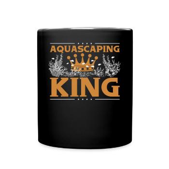 Aquascaping-König - Tasse einfarbig - Schwarz - Vorne