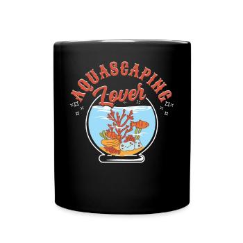Aquascaping-Liebhaber - Tasse einfarbig - Schwarz - Vorne