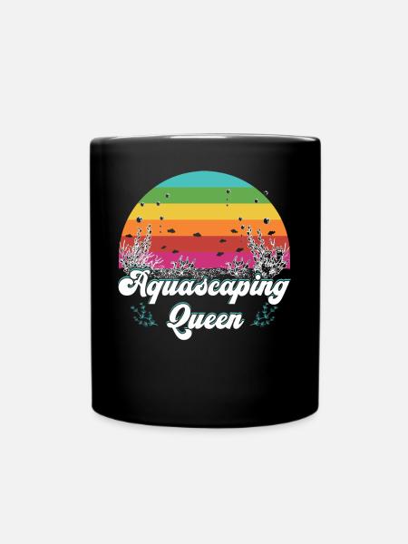 Aquascaping-Königin - Tasse einfarbig - Schwarz