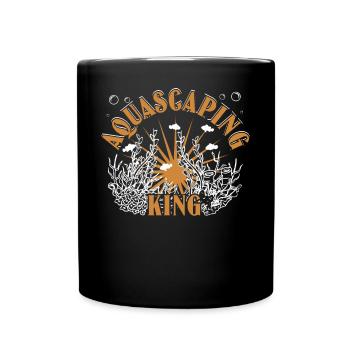Aquascaping-König - Tasse einfarbig - Schwarz - Vorne