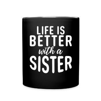 Sister Gifts - Tasse einfarbig - Schwarz - Vorne
