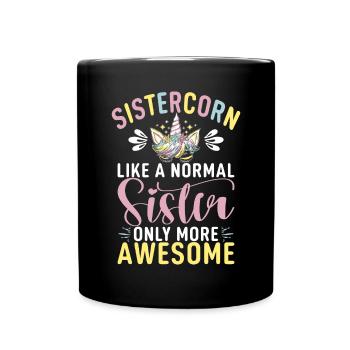 Sister Gifts - Tasse einfarbig - Schwarz - Vorne
