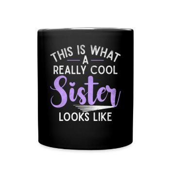 Sister Gifts - Tasse einfarbig - Schwarz - Vorne