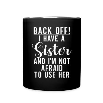Sister Gifts - Tasse einfarbig - Schwarz - Vorne