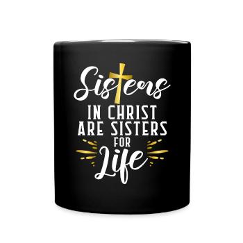 Sister Gifts - Tasse einfarbig - Schwarz - Vorne
