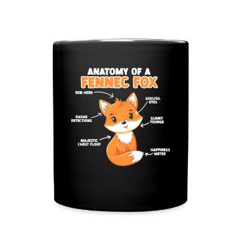 Fennec Fox Cute Fennec Foxes Fennec Animal - Full Colour Mug - black - Front