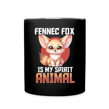 Fennec Fox Cute Fennec Foxes Fennec Animal - Full Colour Mug - black - Front