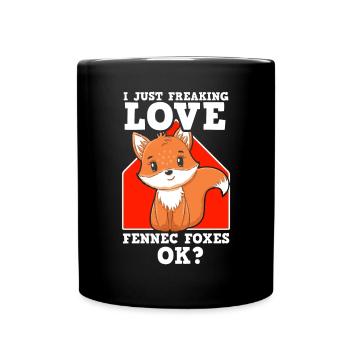 Fennec Fox Cute Fennec Foxes Fennec Animal - Full Colour Mug - black - Front