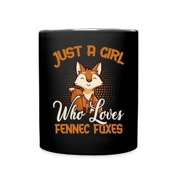 Fennec Fox Cute Fennec Foxes Fennec Animal - Full Colour Mug - black - Front