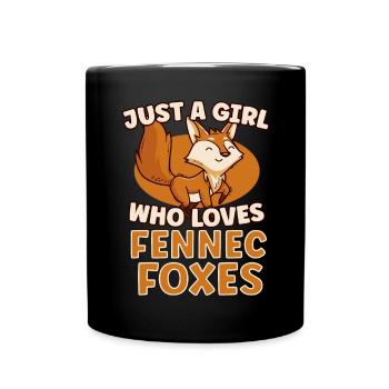 Fennec Fox Cute Fennec Foxes Fennec Animal - Full Colour Mug - black - Front