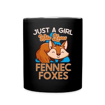 Fennec Fox Cute Fennec Foxes Fennec Animal - Full Colour Mug - black - Front