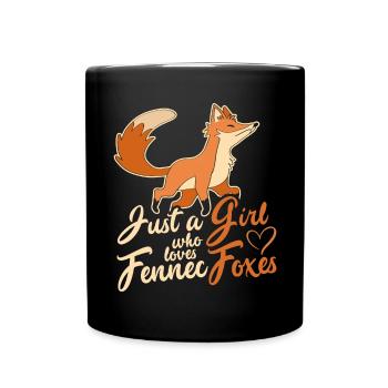 Fennec Fox Cute Fennec Foxes Fennec Animal - Full Colour Mug - black - Front