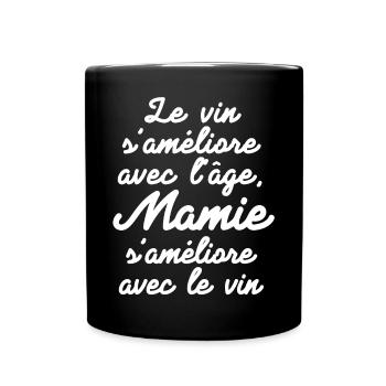 mamie, mamie humour, grand-mère - Mug uni - noir - Devant