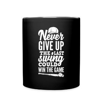 Drôle de baseball - Mug uni - noir - Devant