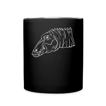Primeval Dino Silhouettes Artwork - Full Colour Mug - black - Front