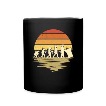 Garbage Man Evolution Garbage Truck - Full Colour Mug - black - Front