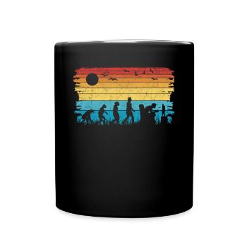 Gamer Evolution Gaming Zocken Video Game - Tasse einfarbig - Schwarz - Vorne