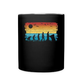 Garbage Man Evolution Garbage Truck - Full Colour Mug - black - Front