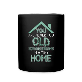 Tiny-House-Enthusiast zelebriert Einfachheit - Tasse einfarbig - Schwarz - Vorne