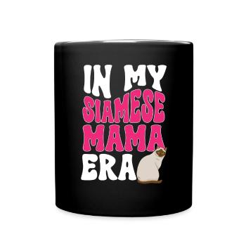 Siamkatze - Tasse einfarbig - Schwarz - Vorne