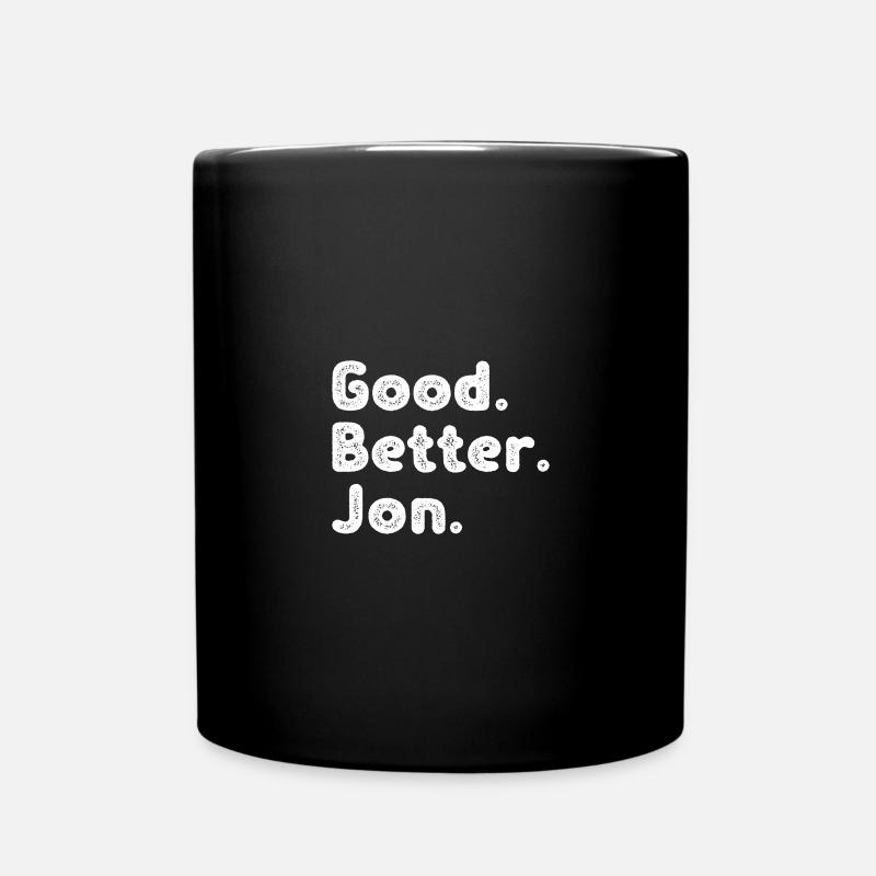 Cool guys are called jon - Tasse einfarbig - Schwarz