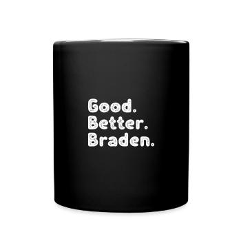 Les mecs cool s’appellent braden - Mug uni - noir - Devant
