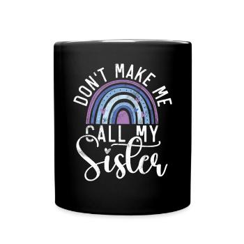Sister Gifts - Tasse einfarbig - Schwarz - Vorne
