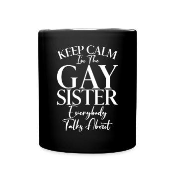 Sister Gifts - Tasse einfarbig - Schwarz - Vorne
