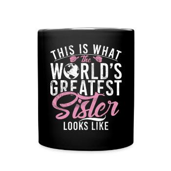 Sister Gifts - Tasse einfarbig - Schwarz - Vorne