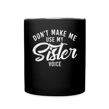 Sister Gifts - Tasse einfarbig - Schwarz - Vorne