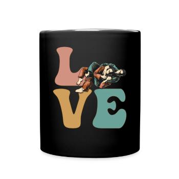 Jiu Jitsu BJJ Kampfsportarten - Tasse einfarbig - Schwarz - Vorne