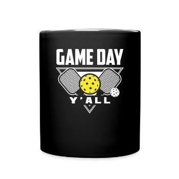Lustiges Pickleball Geschenk - Tasse einfarbig - Schwarz - Vorne