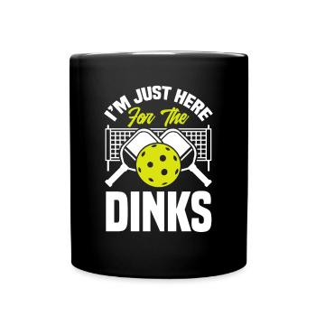 Lustiges Pickleball Geschenk - Tasse einfarbig - Schwarz - Vorne