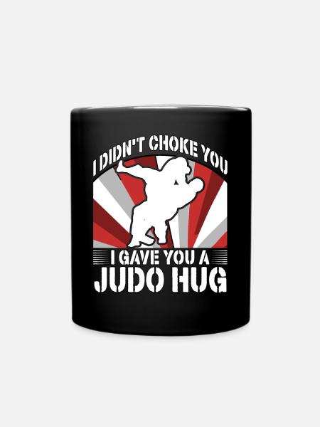 I didn't choke you I have you a Hug - Full Colour Mug - black