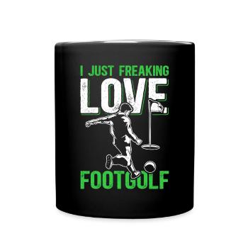 Footgolf Football Golf Footgolfer Player Gift - Full Colour Mug - black - Front