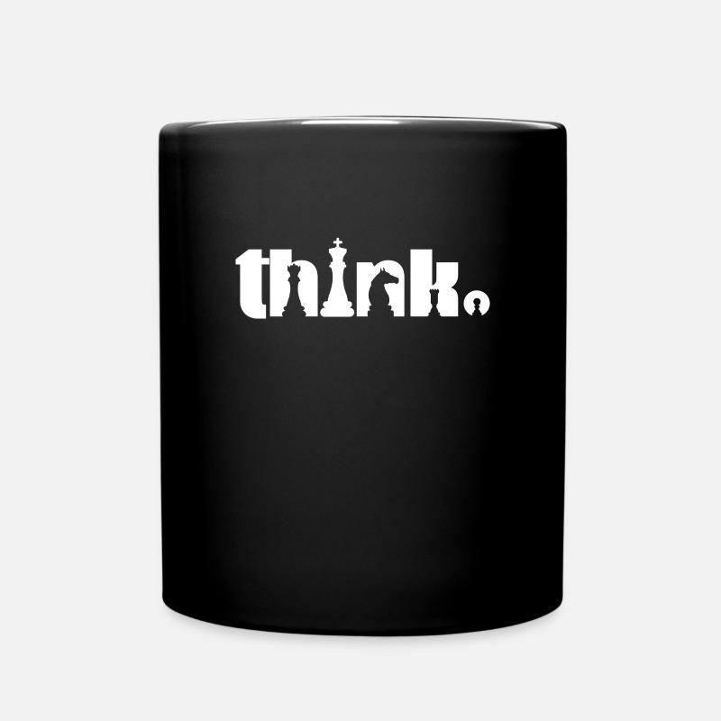 Schach Schachbrett Schachmatt Schachspieler - Tasse einfarbig - Schwarz